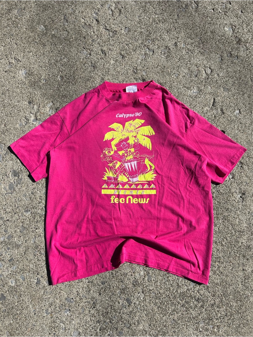 Vintage 1990 Calypso employee picnic single stitch tee